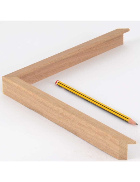 Moldura roble macizo 30x15 mm.