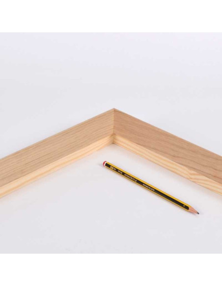 Marco chapa roble natural 50x20 mm.