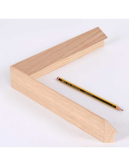 Marco chapa roble natural 50x20 mm.