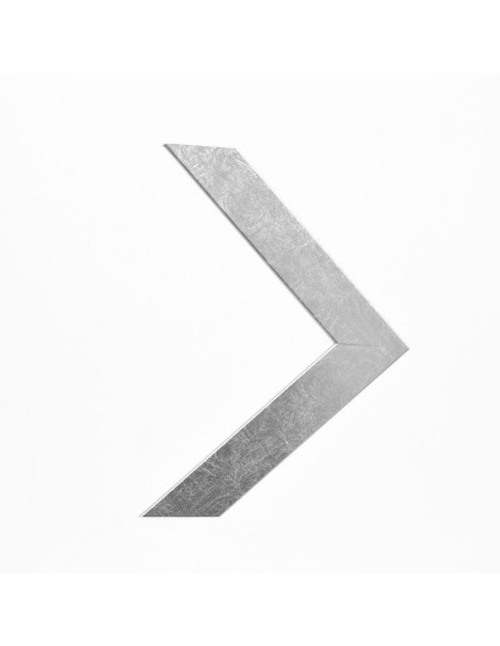 Marco madera plateada 3 cm.