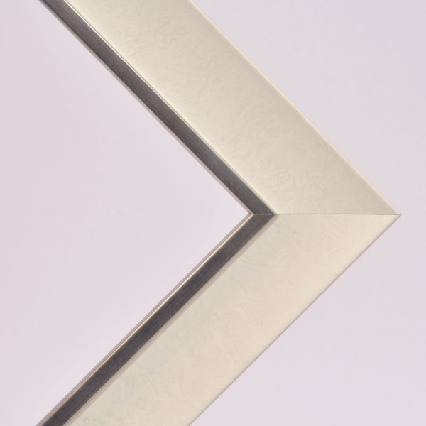 Marco color marfil y plata M-32