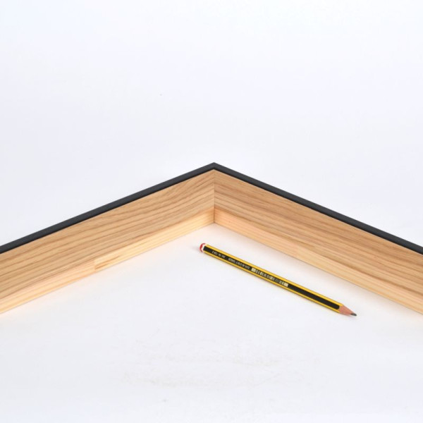 Marco madera roble y negro