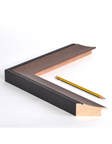 Marco madera roble teñido wengue