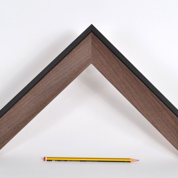 Marco madera roble teñido wengue
