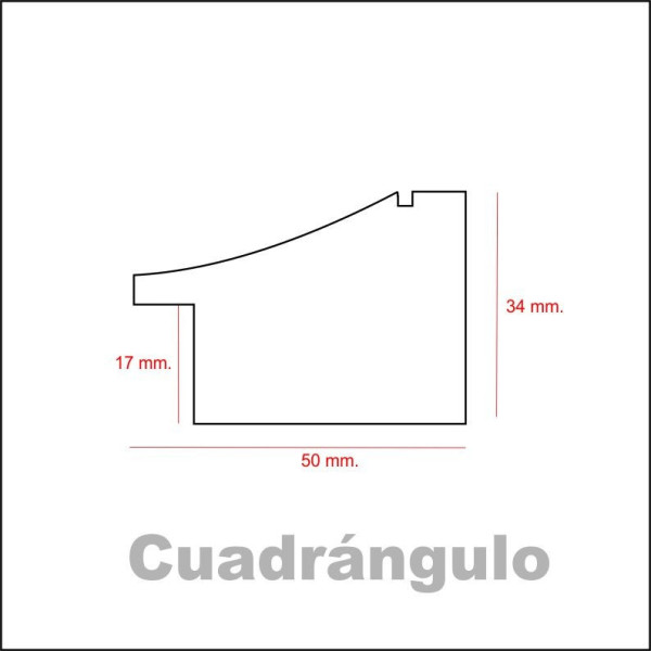 Marco madera roble teñido wengue