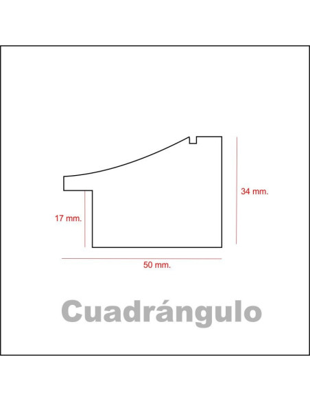 Marco madera roble teñido wengue
