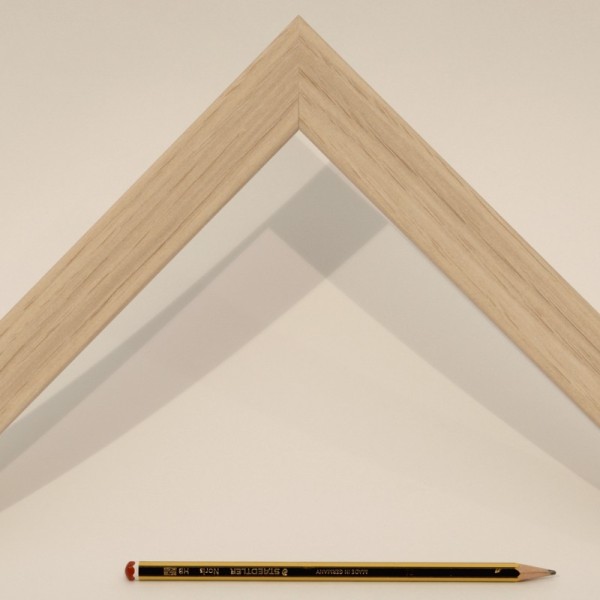 Marco madera tono natural 3 cm