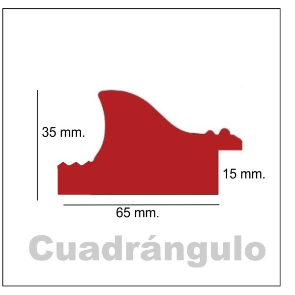 Marco artesano blanco lacado