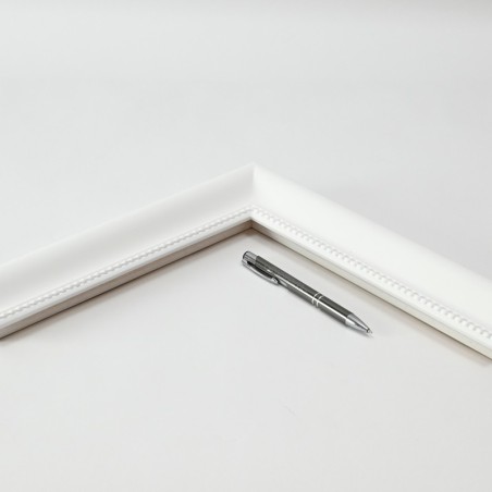 Marco artesano blanco lacado