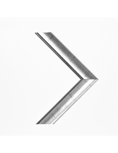 Marco madera plata filo grafito 3 cm. J-36
