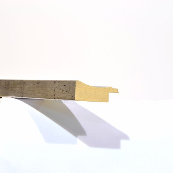 Marco madera plata filo grafito 3 cm. J-36