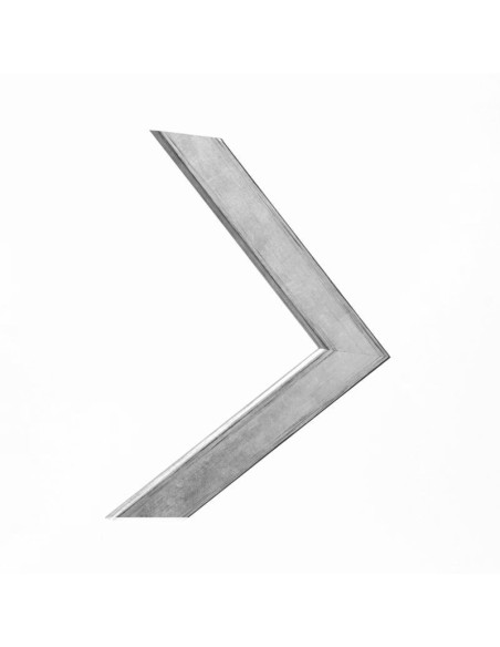 Marco madera plata rozada 3 cm.