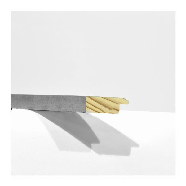 Marco madera plata rozada 3 cm.