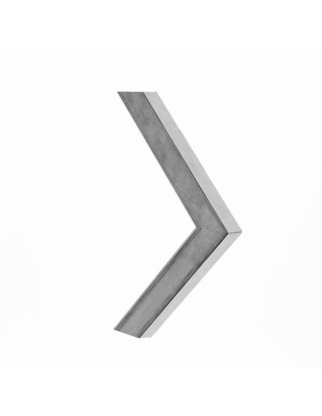 Marco madera plata rozada 3 cm.
