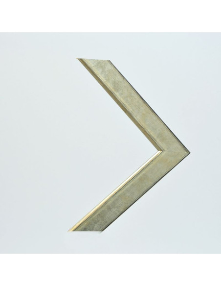 Marco madera platino rozado 3 cm.
