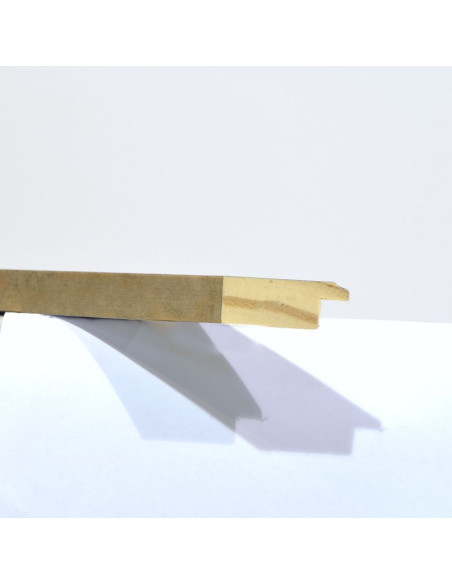 Marco madera platino rozado 3 cm.