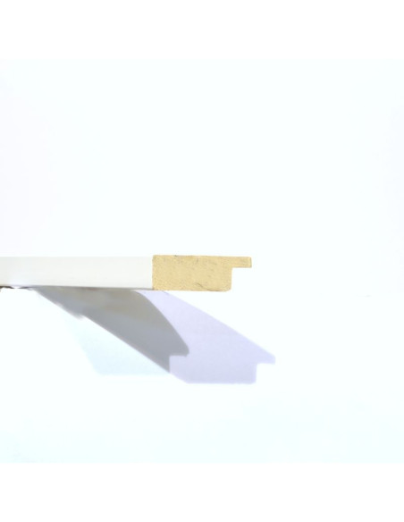 Marco madera color blanco 3 cm.