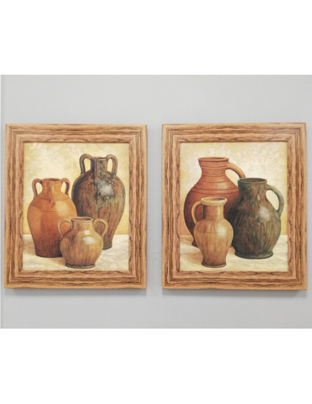 pareja de cuadros estilo rústico