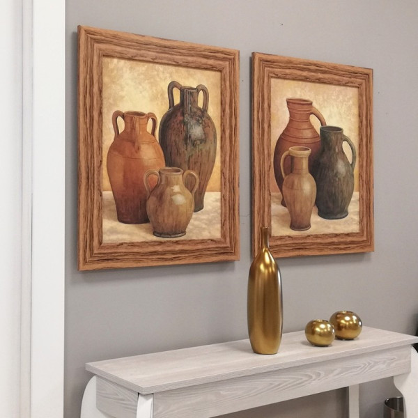 pareja de cuadros estilo rústico