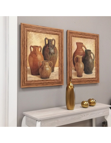 pareja de cuadros estilo rústico