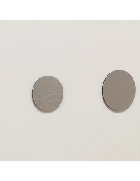 Tapa contador Blanco satinado y aluminio