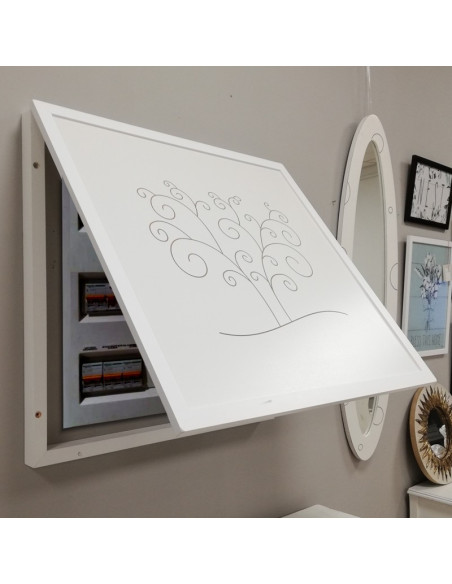 Cubre contador blanco Árbol 60x65