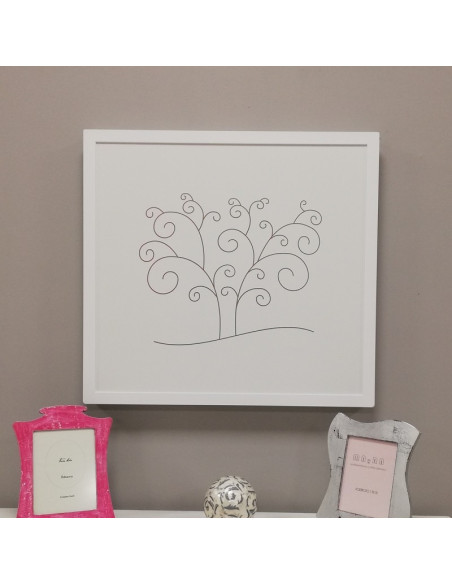 Cubre contador blanco Árbol 60x65
