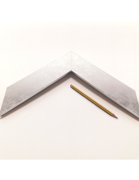 Marco plateado plano 7 cm. N-56