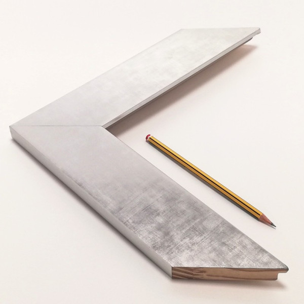 Marco plateado plano 7 cm. N-56