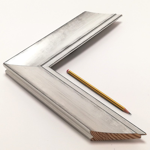 Marco madera plata rozada P-70