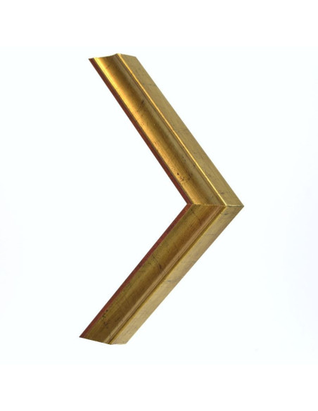 Marco madera 3 cm. oro cuarteado J-38