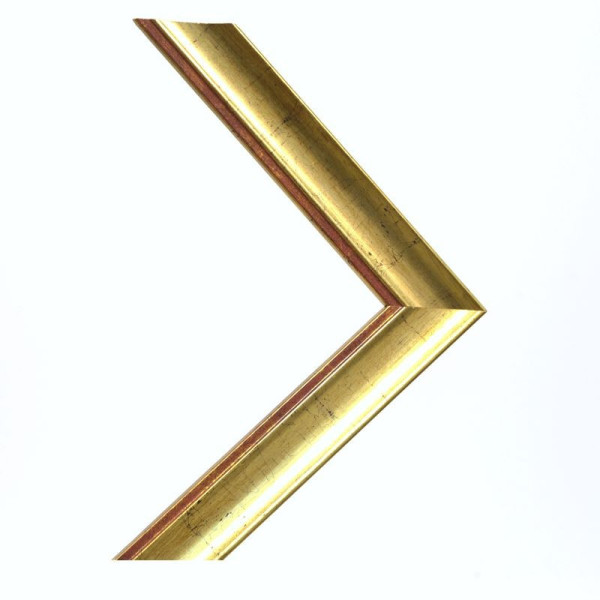 Marco madera 3 cm. oro cuarteado J-38