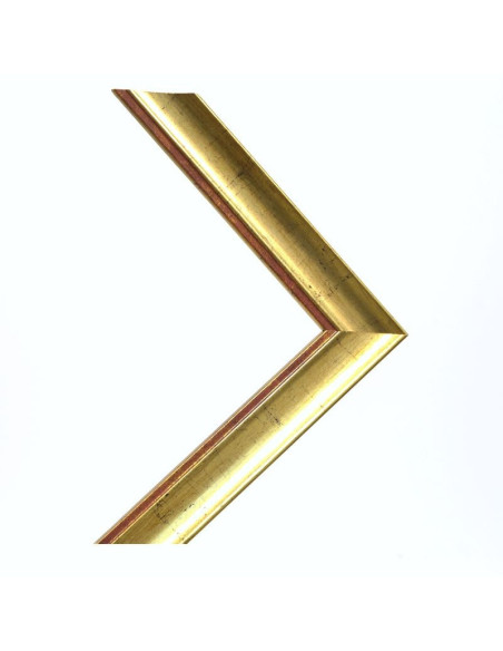Marco madera 3 cm. oro cuarteado J-38