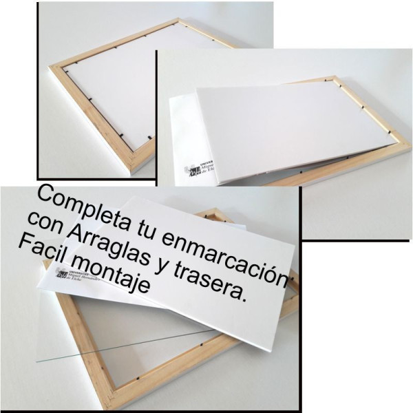 Marco color marfil y plata M-32