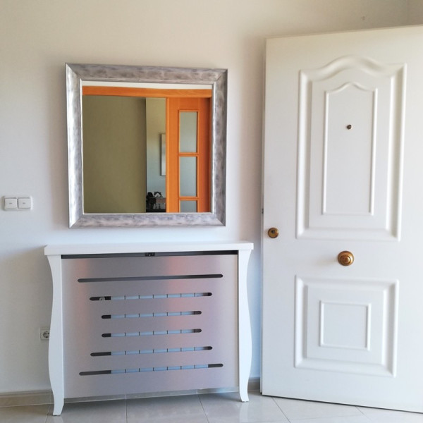 Espejo con marco plata fabricado a medida R-50