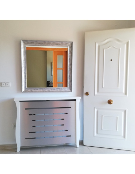 Espejo con marco plata fabricado a medida R-50