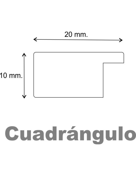 Marco amarillo 2 cm. E-22