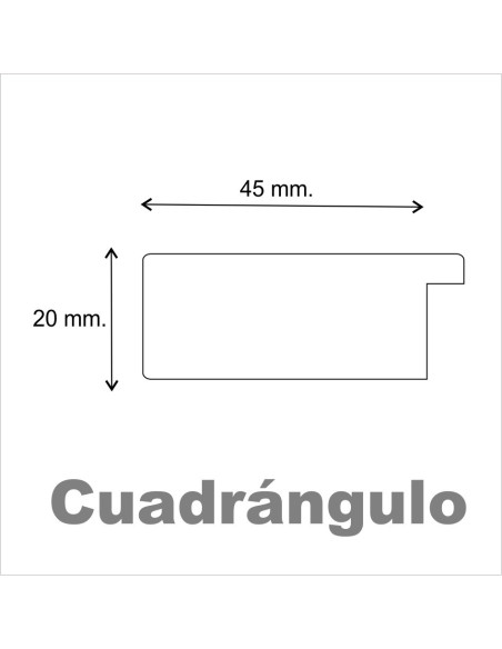 Marco madera símil nogal natural