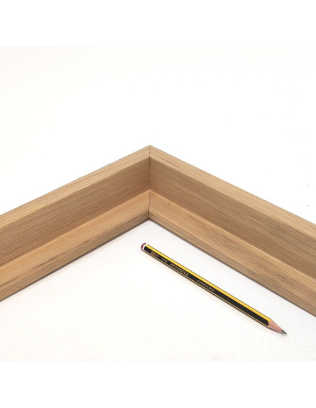 Marco en L ó Caja Americana en Roble natural