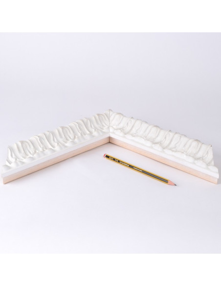 Marco madera Talla Blanco 7 cm.