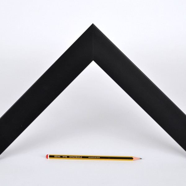 Marco madera negro mate 5 cm.