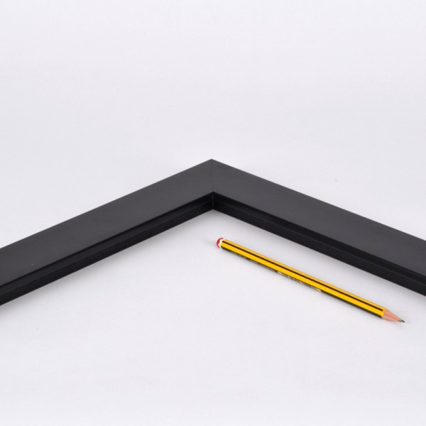 Marco madera negro mate 5 cm.