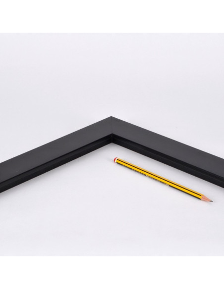 Marco madera negro mate 5 cm.