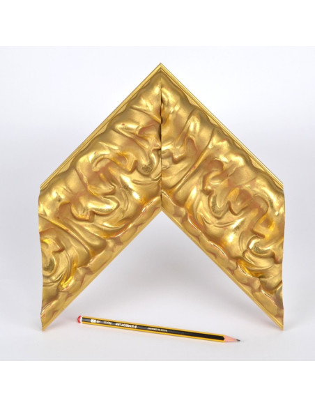 Marco madera Barroco Oro vivo 11cm.