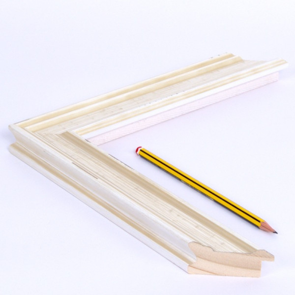 Marco blanco decapé 5 cm N-61