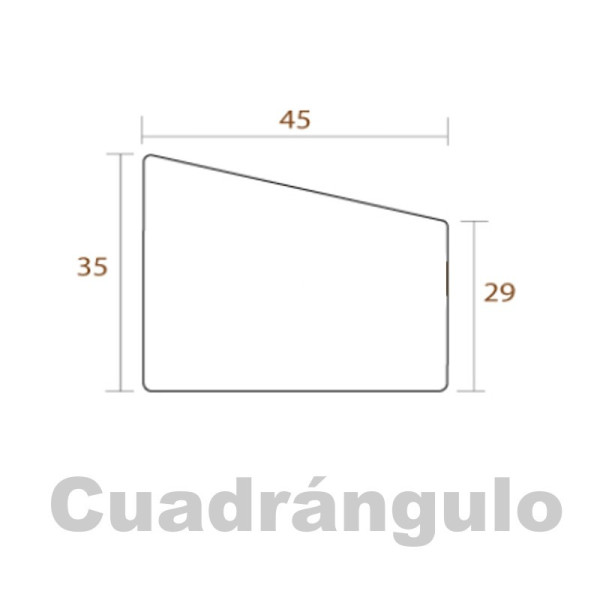 Marco pino para bastidor 45x35 mm.