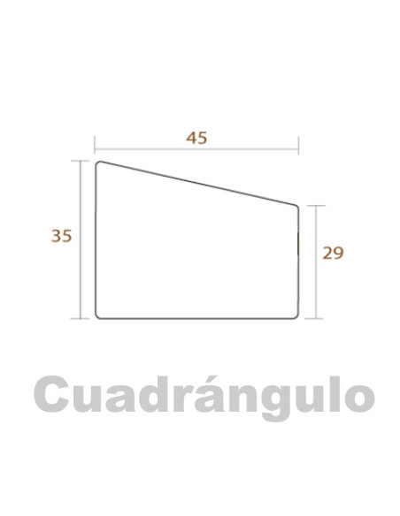 Marco pino para bastidor 45x35 mm.