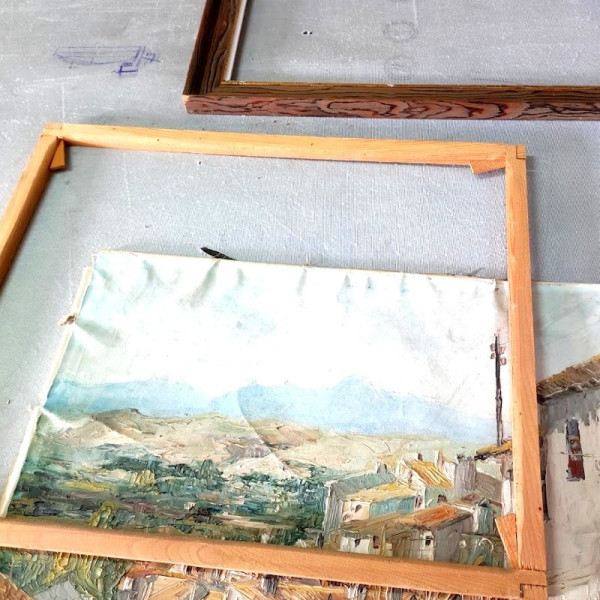 Mano de obra Tensar lienzo