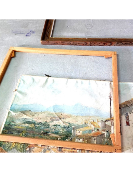 Mano de obra Tensar lienzo