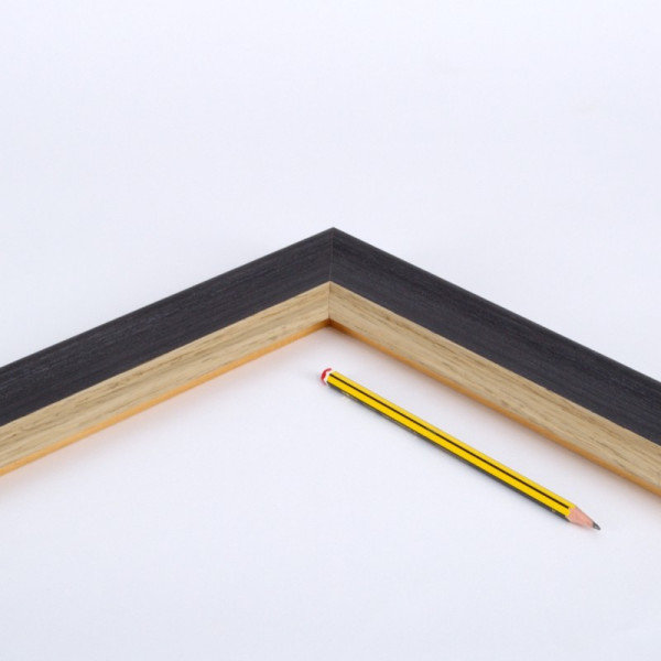 Marco madera color grafito y roble
